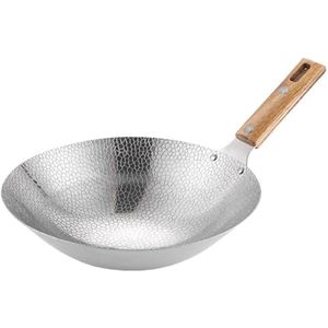 RVS bodem wokpan voor inductie - 22 cm