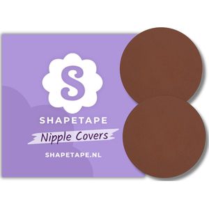 Shapetape Nipple Covers - 10 Stuks - Bruin - Tepelstickers - Tepelplakkers - Tepelcovers - Tepelbedekkers Tepelplakkers - Tepelstickers - Tepelbeschermers - Tepelpleisters - Boob tape - Nipple sticker