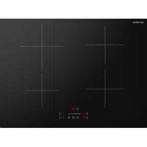 Inventum IKI7008 - Inbouw inductie kookplaat - 70 cm (nis van 60 cm) - 4 kookzones - 1-fase plug & play - Randloos - Zwart