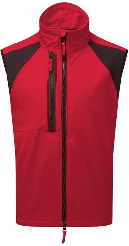 Portwest WX2 - Softshell Bodywarmer - Diep Rood - 4-weg Stretch Stof