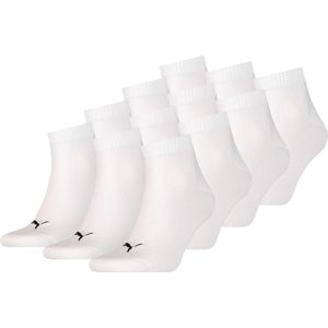 SOKKEN 12 paar Puma unisex kwartsokken, sneakers maat. 35 - 49 voor dames- en herensokken