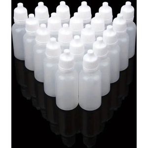 MGM Trading - MGM Trading - 10 stuks Lege Plastic Knijpbare Druppelflesjes Oogdruppel Navulbare Flesjes 15ml - Reisaccessoires