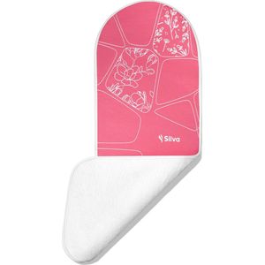 Silva Strijkplankhoes M - 100% Katoen Molton 5mm - Roze - Strijkplankovertrek - 37 x 117cm