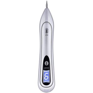 Cuhostki - 1 Stuk - Laser Plasma Pen - Moedervlekverwijderingspen met Blauw Licht - Laser Plasma Moedervlekpen - Wit - Kunststof - 9 Instellingen - FDA Gecertificeerd - USB Oplaadbaar - LCD Display - Voor Gezicht & Lichaam