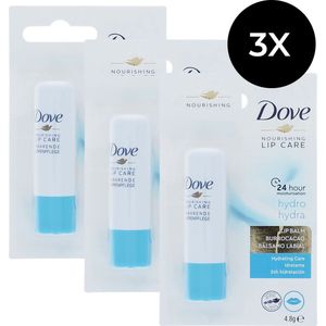 Dove - Nourishing Lipcare - Lippenbalsem - 4,8 g - Verpakking van 3 Stuks