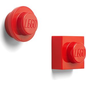 LEGO - Magneet Set van 2 Stuks - Kunststof - Rood