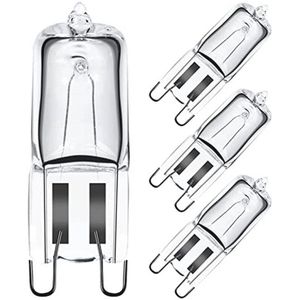 G9 Halogeenlamp voor Oven - Set van 4, 40W, 230V en 300°C Tolerantie - Dimbaar en Warmwit