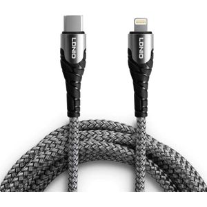 LDNIO - LC112 - Geschikt voor: USB-C naar Lightning - Snel lader - Oplaadkabel - 2 meter Kabel - Geschikt voor : Apple iPhone - X / Xs / Xs Max / 11 / 12 Pro / 12 Pro Max / 13 / 13 Pro / 13 Pro Max / 14 / 14 Pro / 14 Pro Max - Zwart