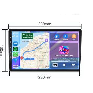Autoradio universeel 4/64GB met Carplay en Android Auto 9'' | Geschikt voor div. auto's | radio met navigatie | 2din dubbeldin 2 dubbel din