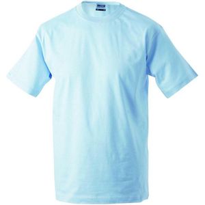 James and Nicholson - Heren Workwear T-Shirt (Lichtblauw)