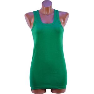 2 Pack dames hemd - 100% katoen - Donker groen - Maat S