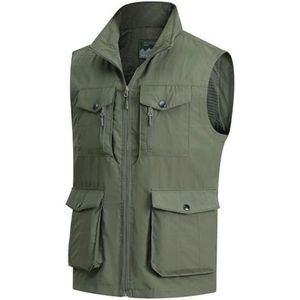 Heren Outdoor Casual Gilets - Sneldrogend Fishing Gilet met Meerdere Zakjes, Mouwloos, Ademend, Geschikt voor Fotografie