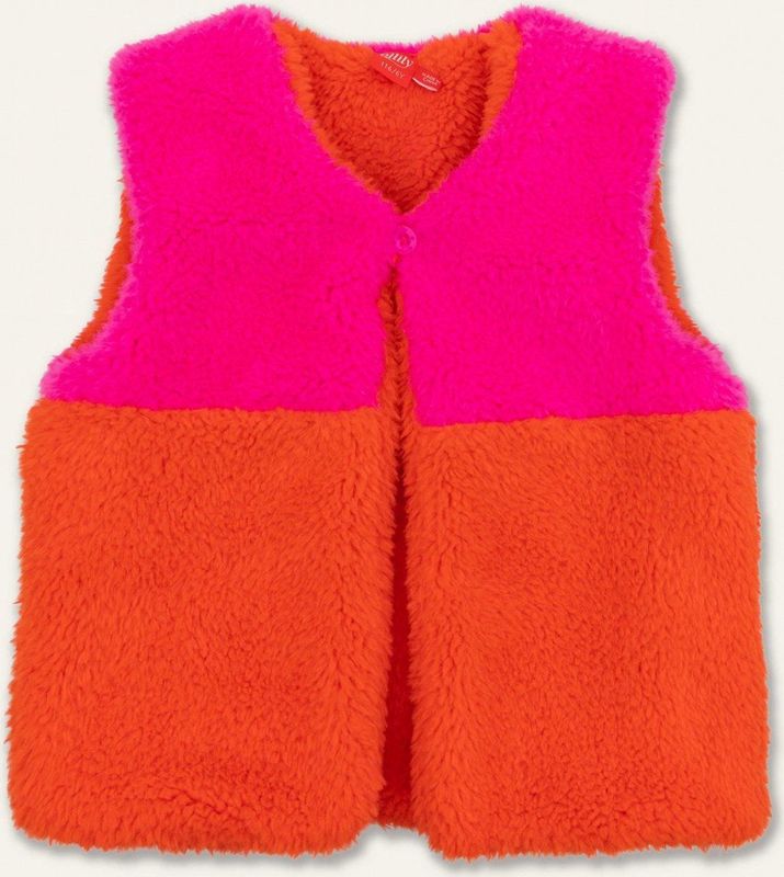 Oilily - Cuzzy bodywarmer - Roze - 74/12m