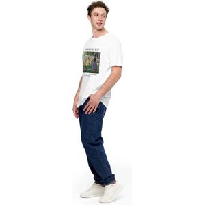 Georges Seurat 'Een Zondagmiddag op het Eiland van La Grande Jatte' (""A Sunday Afternoon on the Island of La Grande Jatte"") Beroemd Schilderij T-Shirt | Unisex Klassiek Kunst T-shirt | Goud | XL