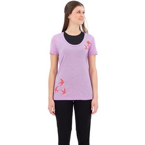 Icebreaker - Tech Lite II Scoop - Merino T-shirt - Paars - Korte Mouwen