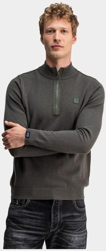 Butcher of Blue - Clifden Halfzip - Bruin - Tricot