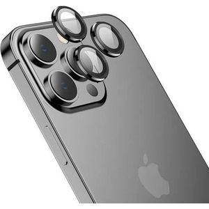 Geschikt Voor Iphone 13 pro max - Camera glas protectie - Lens beschermer - Zwart