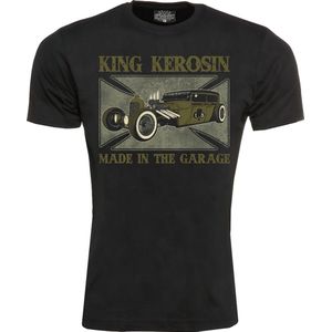 King Kerosin T-Shirt Made In The Garage Black-S
