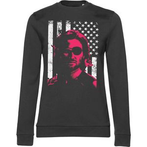 Escape From New York Sweater/trui -M- Plissken Stars And Stripes Zwart