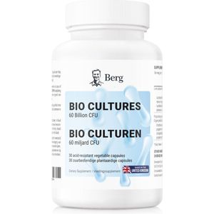 Berg Probiotica & Prebiotica Complex - 30 Capsules - 60 Miljard CFU - Bevat Lactobacillus & Bifidobacterium Stammen