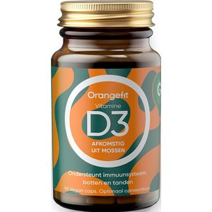 Orangefit Vitamine D3 - 90 capsules - Vegan Vitamine D - Supplementen - Voor Immuunsysteem, Botten & Tanden