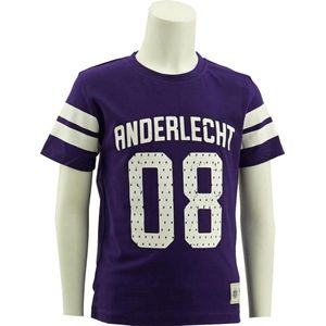 RSC Anderlecht paars t-shirt kids 08 maat 146/152 (11 a 12 jaar)