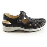 Wolky Rolling Sun 0720435 070 Dames Wandelsandaal - Zwart - 42