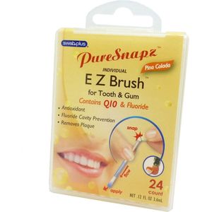 SwabPlus Pure Snapz EZ Brush Pina Colada Tandenborstel tandplak reiniging fluoride