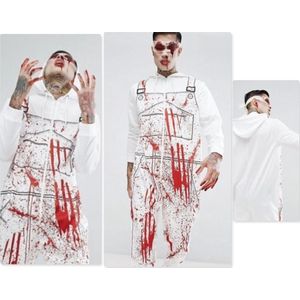 Onesie, Jumpsuit Walking dead ""Blood print"" hooded