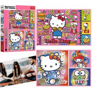 Hello Kitty en Vriendjes puzzel 2x200 elementen TREFL