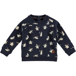 Ducky Beau-Baby Sweater -Blue nights