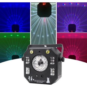 YPE® x YourPartyEquipment - Discolamp - Party Lights - Disco licht - Party Laser - Discobal - 4 in 1 Disco LED & Laser Lamp - LED's, Lasers en Stroboscoop - Afstand bestuurbaar, Geluid gestuurd en DMX ondersteuning