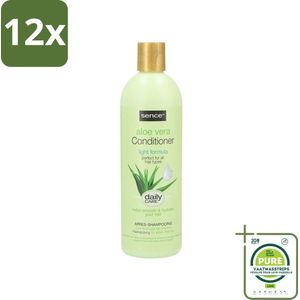 Sence - Aloë Vera - Conditioner - Hydraterend - 400 ml - Voordeelverpakking - 12 stuks - Aloë vera conditioner - Hydraterende conditioner