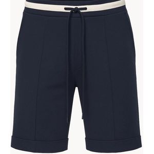 Stella Fiora – Luxe Marineblauwe Travelshort met Sportieve Tailleband