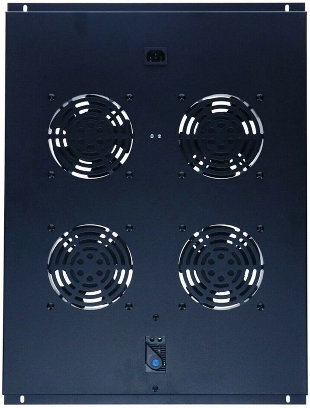 DS-IT - Ventilatorunit - Accessoires voor Serverkasten - Zwart - Met Thermostaatfunctie