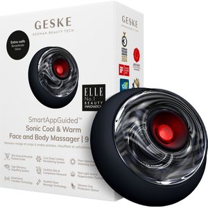 GESKE - SmartAppGuided™ Sonic Cool & Warm Face & Body Massager - Massageapparaat - 9 in 1