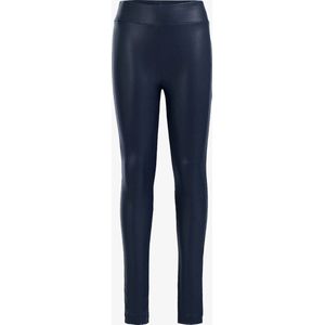 Vegan Leather Legging - Donker Blauw - Hoge Taille - Dames Leggings