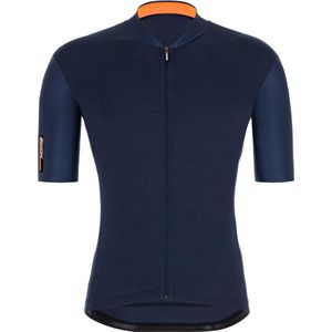 Santini Fietsshirt Korte mouwen Blauw Heren - Color S/S Jersey Nautica Blue - XS