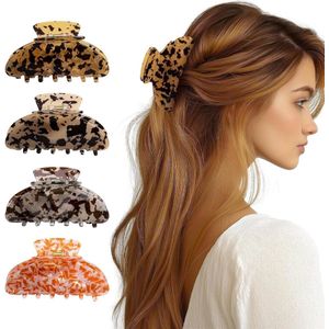 Nordivar - Haarspelden voor dames en meisjes - Set van 4 - Power Grip - Geschikt voor fijn en dik haar - Ideaal voor diverse kapsels - 9008C