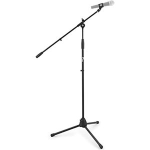 Verstelbare Microfoonstandaard met Boomarm en Klem - Zwart