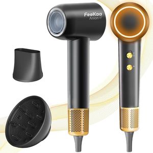 Ionen Haardroger met Diffuser en Roterende Magnetmondstuk voor Glanzend en Gezond Haar