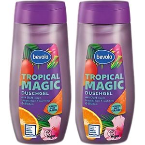 Bevola Douchegel - Tropical Magic - Multipack | Set van 2 - 2x 300ml | Vegan - Rijke Verzorging
