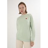 Felix Hardy Basic Sweatshirt Ronde Hals Katoen Dames Turkoois - L