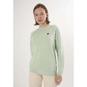 Felix Hardy Basic Sweatshirt Ronde Hals Katoen Dames Turkoois - L