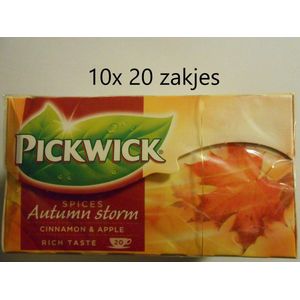 Pickwick thee - Autumn storm - kaneel-appel - multipak 10x 20 zakjes