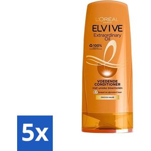 L'Oréal Paris Elvive Extraordinary Oil - Conditioner - Droog Haar - 200ml - Bulkverpakking - 5 stuks