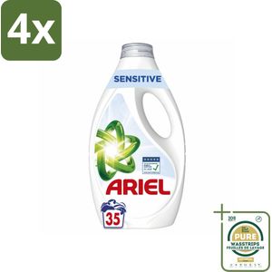Ariel – Sensitive – Vloeibaar Wasmiddel – 1,58 L - Voordeelverpakking - 4 stuks - Zacht wasmiddel - Dermatologisch getest