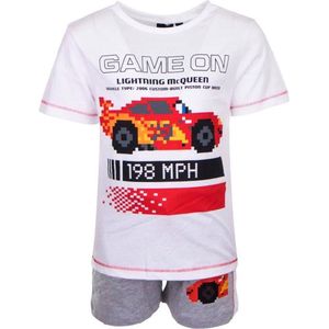 Disney Cars Set - Game On - Wit - Maat 110/116 (tot 6 jaar)