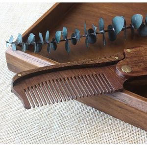 Finnacle - BaardKam - Baard kammen - Houten kam - Baardkam - Inklapbare kam - Haarborstel - Folding Comb - Pocket kam