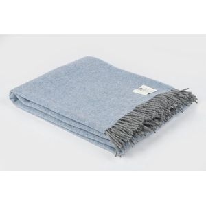 McNutt - Dubbelzijdig - Wollen Plaid - Lichtblauw